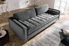Modernes 3er Sofa 220cm COMFORT grau Samt Federkern Design Elegant Bild 2