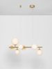 Nova Luce 9028858 ODILLIA Pendelleuchte 7-flammig Gold Weiss G9 Bild 4