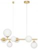 Nova Luce 9028858 ODILLIA Pendelleuchte 7-flammig Gold Weiss G9 Bild 2