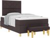 vidaXL Boxspringbett mit Kopfteil Dunkelbraun 190 x 120 cm Stoff 3344362 Bild 2