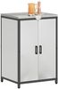 vidaXL Küchenaufbewahrung mit Regal Silber 60 x 50 x 92 cm Stahl 874994 Bild 3