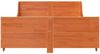 vidaXL Massivholzbett ohne Matratze Wachsbraun 150x200 cm Kiefernholz 3302281 Bild 4