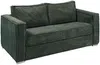 Vente-unique - LORETO Sofa SamtStoff Grün - B 223 cm95 cm x H 90 cm x L 195 cm Bild 4