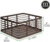 mDesign Allzweckkorb Gitterbox Drahtkorb Aufbewahrung 3er Set Metall Bronze Bild 2