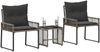 vidaXL Gartenmöbel Set 7 pcs Grau und Dunkelgrau Poly-Rattan 42025157 Bild 3