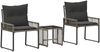 vidaXL Gartenmöbel Set 7 pcs Grau und Dunkelgrau Poly-Rattan 42025157 Bild 2