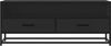 vidaXL TV-Schrank Schwarz 100x34,5x40 cm Holzwerkstoff und Metall 848814 Bild 4