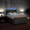 vidaXL Boxspringbett mit Matratze Taupe 140x200 cm Stoff 3292829 Bild 5
