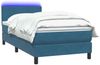 vidaXL Boxspringbett mit Matratze & LED Dunkelblau 80x210 cm Samt 3316669 Bild 3