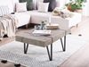 Couchtisch dunkler Holzfarbton rechteckig 60x100 cm ADENA Bild 3