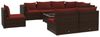 vidaXL 9-tlg. Garten-Lounge-Set mit Kissen Poly Rattan Braun 3102555 Bild 2