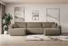 ALTDECOR Wohnlandschaft ORRO-U, Corner Sofa Bett Eckcouch Couch L-Form Schlafcouch Ausziehbar Bild 5