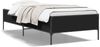 vidaXL Bettgestell Schwarz 75x190 cm Holzwerkstoff und Metall 844991 Bild 2