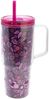 Disney Minnie Mouse Trinkbecher mit Strohhalm und Henkel Doppelwandig 860 ml Bild 2