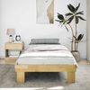 vidaXL Massivholzbett ohne Matratze 75x190 cm Eichenholz 851956 Bild 4