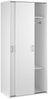 Dmora Kleiderschrank 2 Türen Cindy, Schlafzimmermöbel, Schrank, Garderobe, 78x48 h175 cm, Weiß Bild 4