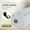 Juskys Aufblasbarer Rausfallschutz Louana 130 cm - Schnell aufblasbar mit Fußpumpe, ideal für Urlaub - Rausfallschutz Baby Kinderbett Bettkantenschutz Bild 3