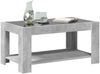 LED-Couchtisch, Sofatisch Betongrau 93x53x45 cm Holzwerkstoff Bild 5