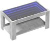 LED-Couchtisch, Sofatisch Betongrau 93x53x45 cm Holzwerkstoff Bild 3