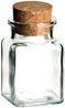 gouveo Vorratsglas Gewürzgläser 150 ml eckig mit Korken - Korkengläser mit Korkverschluss, (12-tlg) Bild 2