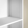 Badezimmerschrank aus Spanplatte mit Schublade & 3 Regalen, 34 x 24 x 170,5 cm, Weiß Bild 2