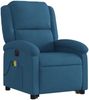 vidaXL Massagesessel mit Aufstehhilfe Elektrisch Blau Samt 3204343 Bild 3