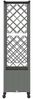 vidaXL Hochbeet mit Rankgitter und Dach Hellgrau 124 x 40 x 142 cm PP 3423040 Bild 4