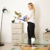 Relaxdays Regalsystem, 3 Schubladen, Metall & Holz weiß / Stoff beige, 53 x 40 x 48 cm Bild 2