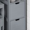 SoBuy FRG127-SG Badunterschrank, MDF, Lackiert, Grau, 30 x 90 x 30 cm Bild 4