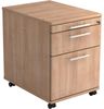 Rollcontainer AC20 58cm, 1 Schub, 1 HR, Schloss, RE Nussbaum Bild 2