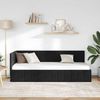 vidaXL Eckbettgestell mit Kopfteil Schwarz 80 cm x 200 cm Samt 42016292 Bild 3