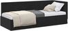 vidaXL Eckbettgestell mit Kopfteil Schwarz 80 cm x 200 cm Samt 42016292 Bild 2