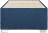 Einzelbettgestell Design für Erwachsene ohne Matratze Blau 90x190 cm Stoff d4072e Bild 4