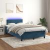 vidaXL Boxspringbett mit Matratze & LED Dunkelblau 120x190 cm Samt 3270145 Bild 5