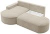Ecksofa Schlafsofa Sofa GIRONA Stoff Arena Beige Ottomane Links Bild 3