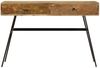 Schreibtisch mit Schubladen, Massivholz Mango, 110 × 50 × 76 cm Bild 3