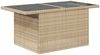 vidaXL 10-tlg. Garten-Sofagarnitur mit Kissen Beige Poly Rattan 3268109 Bild 5