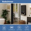 Puluomis Hängeschrank Wandschrank mit Höhenverstellbaren Regalen Bad Küche (Set, Wandschrank/Wandschrank, Schrank mit Spiegel&2 Regale, Waschbecken Set) Wasserdicht & Leicht zu Reinigen, 48x66 cm Bild 2