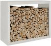 vidaXL Brennholzregal 100x40x80 cm Edelstahl 850979 Bild 3