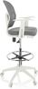 hjh OFFICE Arbeitsstuhl Arbeitshocker TOP WORK 108 W Stoff/Netzstoff Grau Bild 5