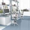 hjh OFFICE Arbeitsstuhl Arbeitshocker TOP WORK 108 W Stoff/Netzstoff Grau Bild 3