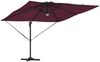 Roma Parasol, Sonnenschirm, Gartenschirm Rot 286 x 284 x 270 cm Aluminium und Polyester Bild 5