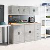 vidaXL Garagen-Wandschrank Betongrau Holzwerkstoff 860649 Bild 4