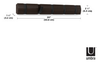 Umbra Flip Garderobenhaken, 5 Haken, Garderoben Haken, Kleiderhaken, Holz, Schwarz / Walnuß, 51 cm, 318850-048 Bild 5