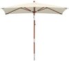 anndora-sonnenschirm Sonnenschirm Balkonschirm Gartenschirm knickbar, LxB: 150,00x250,00 cm, Natur, rechteckig - seitlich knickbar - mit Winddach Bild 3