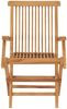 vidaXL Gartenstühle mit Taupe Kissen 2 Stk. Massivholz Teak 3062510 Bild 5