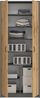 Home Collective Mehrzweckschrank Kleiderschrank Regal 74cm breit 180cm hoch Aktenschrank mit sechs Einlegeböden und Extra-Fach, Haushaltsschrank in grau Bild 3
