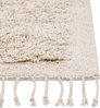 Teppich Baumwolle hellbeige 140 x 200 cm Fransen Shaggy BITLIS Bild 4