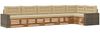 vidaXL Outdoor-Sofagarnitur 6 pcs Natur und Beige 402 x 172,5 x 73 cm 3383431 Bild 2