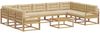 vidaXL Outdoor-Sofagarnitur mit Kissen 10 pcs Weiß und Beige 3387072 Bild 2